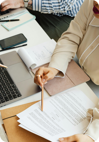 Project Lead working at desk